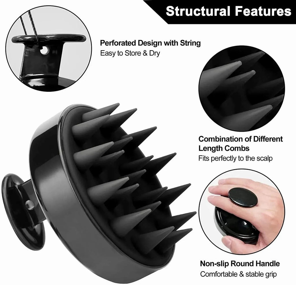 Silicone Shampoo Brush Massager