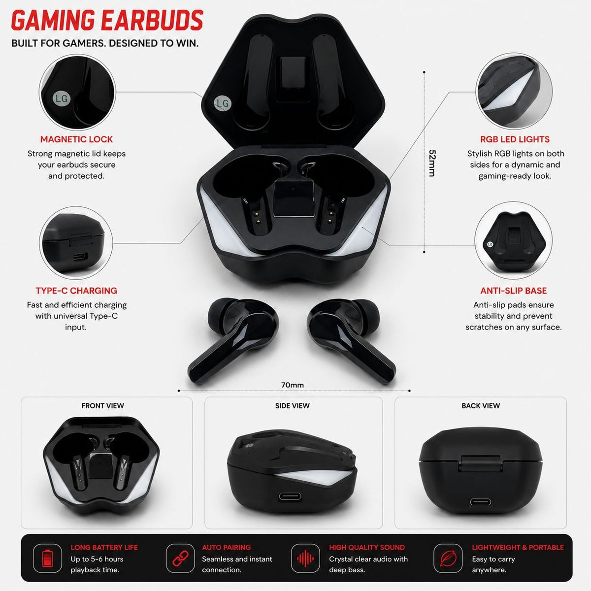 Stero MO4 wireless Bluetooth Earphones